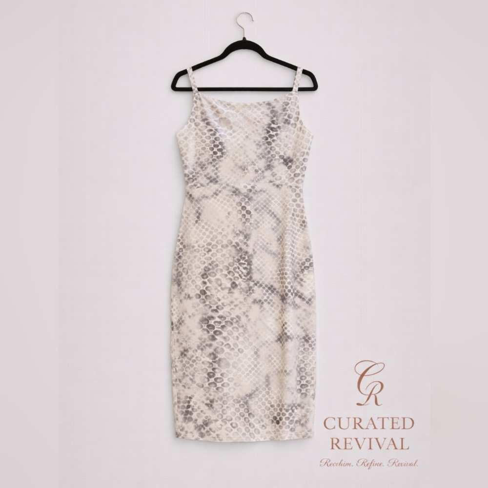 Marina Rinaldi Snake Print Dress | Size 23 | Made in Italy